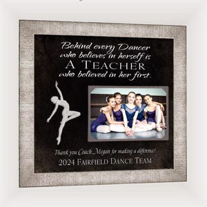 Personalized Dance Coach Gift: Custom Team Photo Collage - 12x12