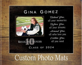 Personalized Senior Night Soccer Picture Frame, Sports Team Gift, Custom Gifts for Graduating Senior, Graduation Gift Ideas, 9x12