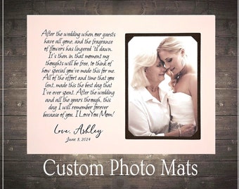 Bride Gift to Parents, Personalized WEDDING GIFT, PARENTS Gift, Bride Wedding Gift to Mom and Dad, Personalized Wedding Frame