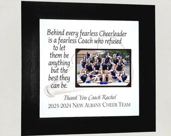 Custom Personalized Cheer Cheerleader Coach Appreciation Gift, Cheerleading Coach End of Season Thank You Gift from Team