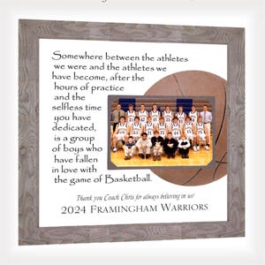 Personalized Team Photo Frame: Coach Gift, Any Sport, 12x12
