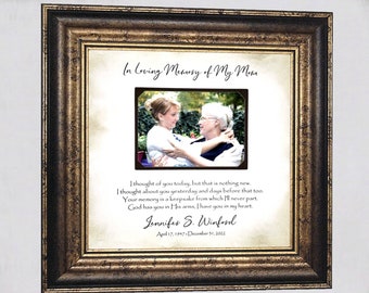 Loss of Grandmother Memorial Frame, Loss of Mother, Loss of Grandparents, Custom Personalized Memorial Frame for Grandparents