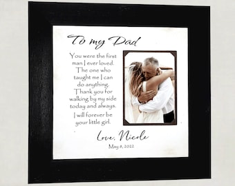 Father of the Bride Poem, Personalized Framed Dad Poem, Personalized Dad Wedding Gift, Wedding Gift from Daughter,