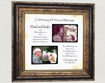 Anniversary Gift For Parents, Parents Anniversary Gift, Parent Anniversary Gift, Grandparent Anniversary, Parent Anniversary Frame