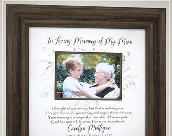 mum and dad memorial photo frame