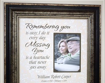 In Loving Memory Mother Father Memorial Gift for Loss of Mom Dad