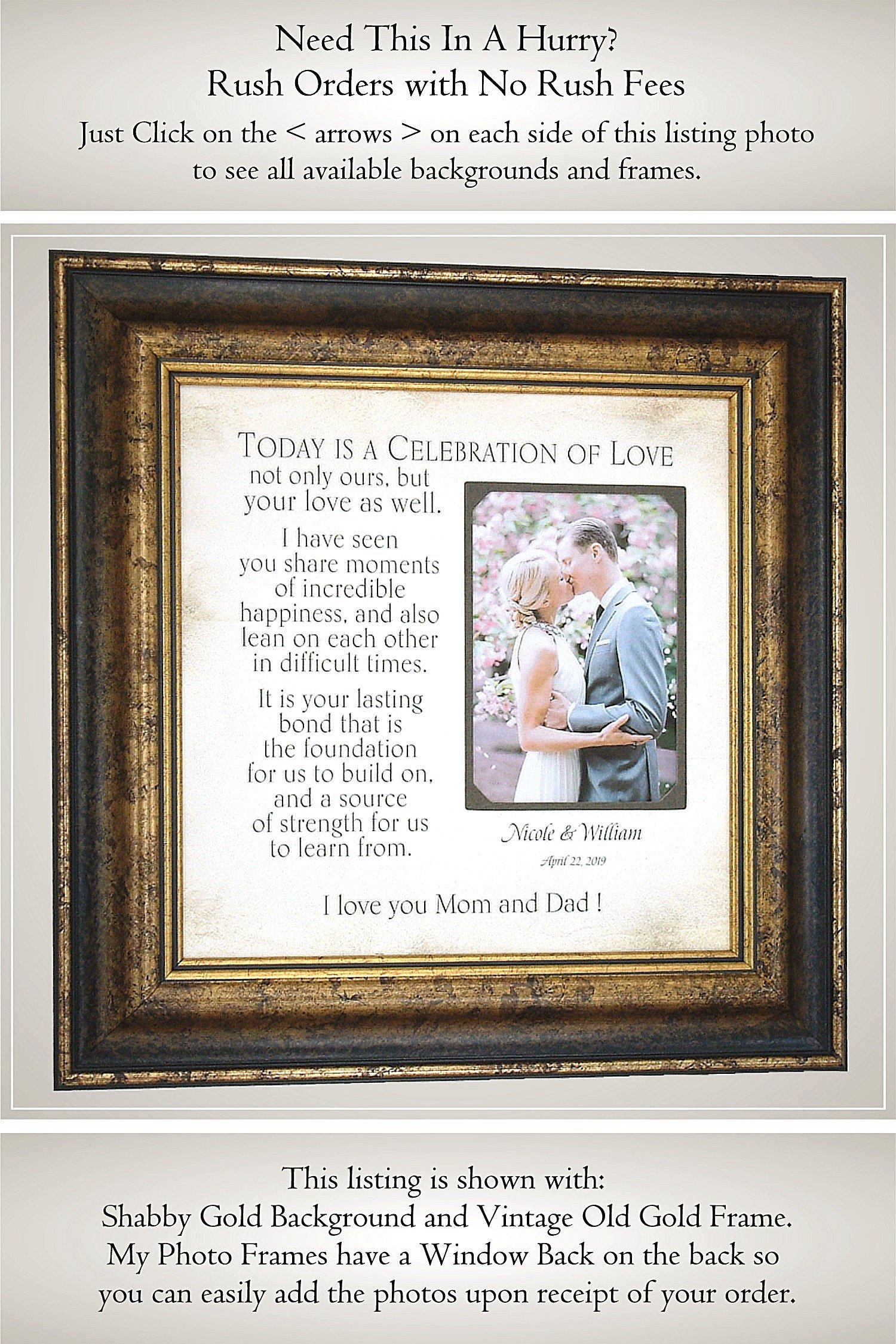75 Most Popular Wedding Picture Frame For Parents