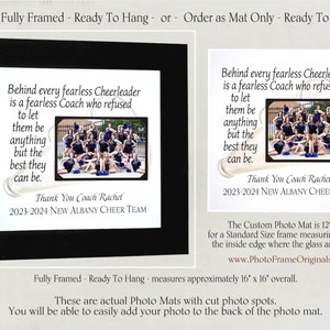 Custom Personalized Cheer Cheerleader Coach Appreciation Gift, Cheerleading Coach End of Season Thank You Gift from Team image 2