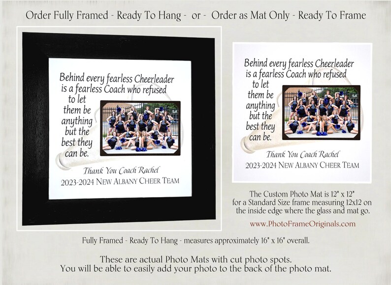 Custom Personalized Cheer Cheerleader Coach Appreciation Gift, Cheerleading Coach End of Season Thank You Gift from Team image 2