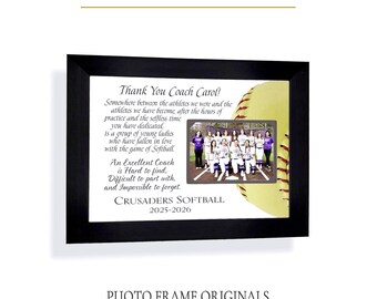 Personalized Softball Coach Gift: Custom Made ANY Sport Team, 9x12 Mat