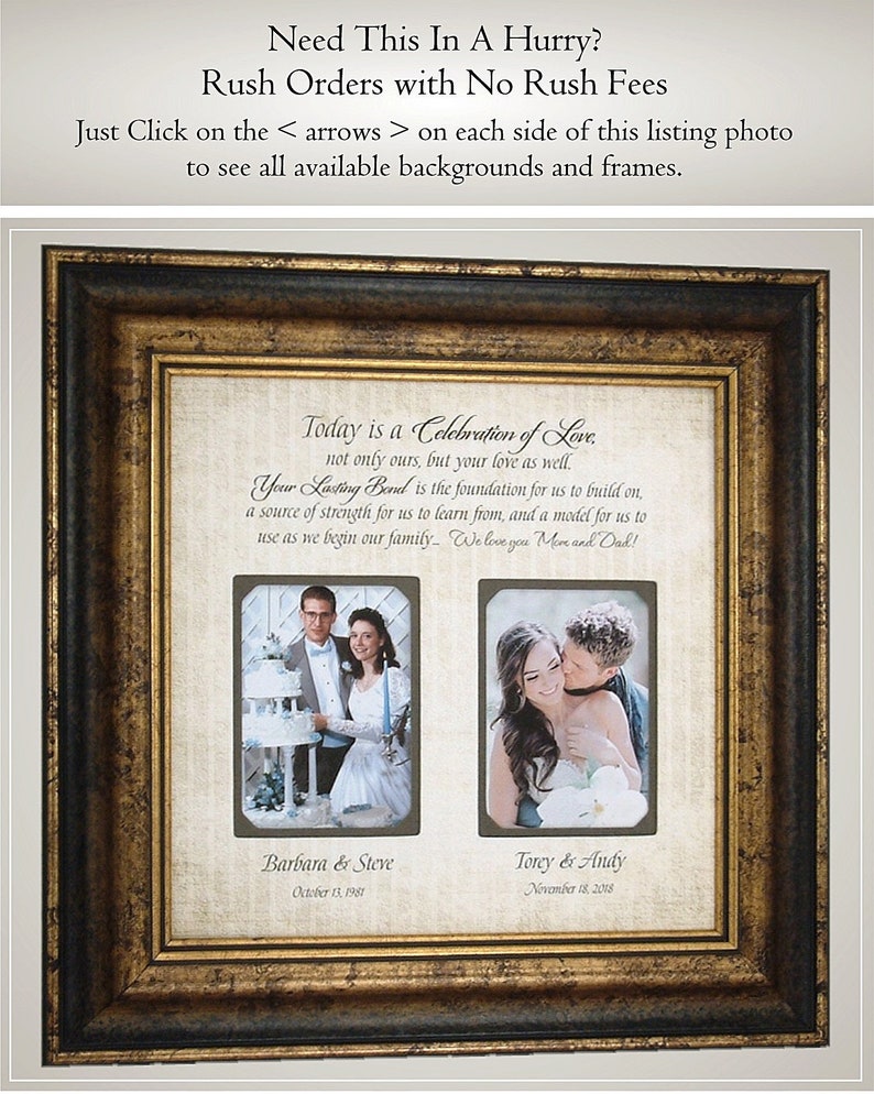 Personalized Wedding Picture Frame Gift Pas Image 0