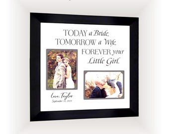 Personalized Wedding Photo Frame: Mother of the Bride Keepsake Gift, 12x12 Mat