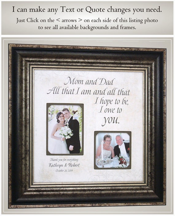 unique wedding gifts for parents of the bride and groom