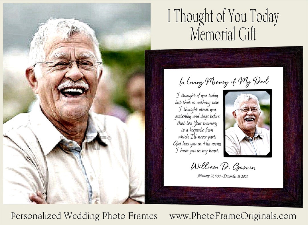Loss of Father Gift Memorial Frame Sympathy Gift Father Etsy