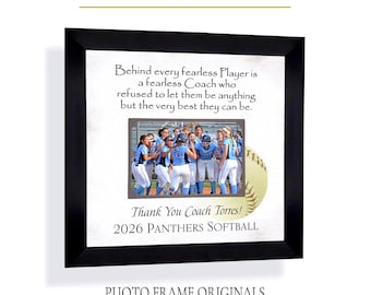 Personalized Softball Coach Gift: Custom Made ANY Team Sport, 12x12 Mat