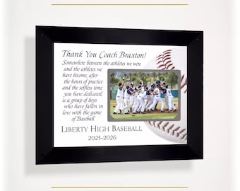 Personalized Baseball Coach Team Keepsake, Custom Made ANY Team Sport Quote, 8x10 Mat