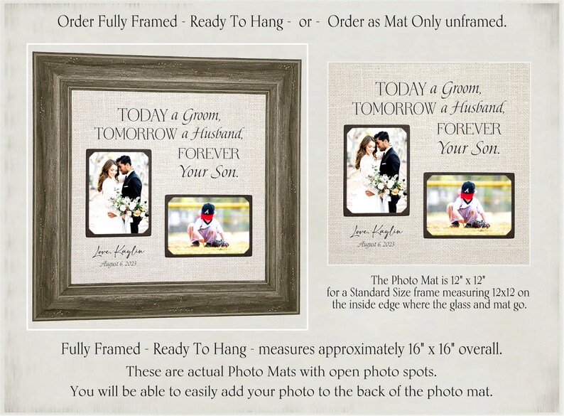 Groom Wedding Gift for Parents Parents of the Groom Wedding Etsy