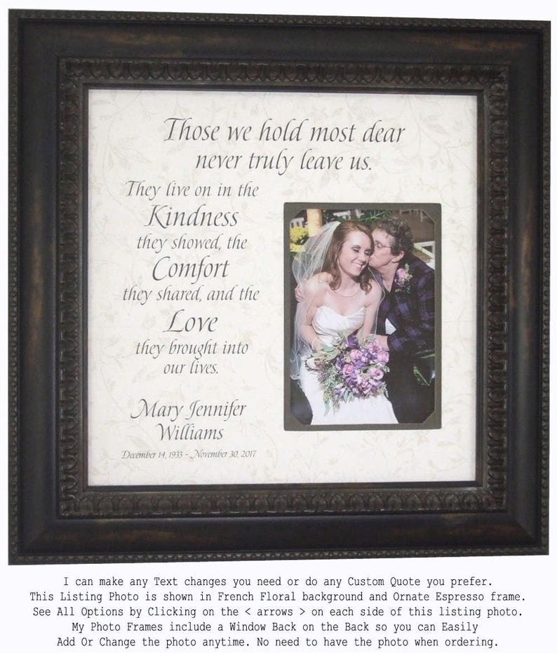 Personalized Memorial Frame In Memory Of Picture Image 0