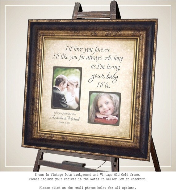 Personalized Picture Frame Mother Daughter Wedding Personalized Picture Frame Mother Daughter Wedding Bride Love Wall E I Ll You Forever Like For Always 16x16