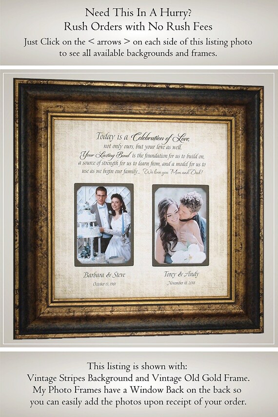 Wedding Gift for Dad Wedding Gift for Mom Parents of the Etsy