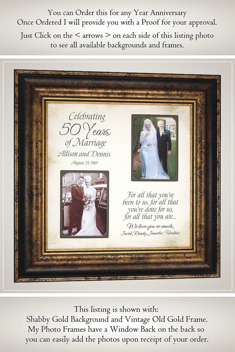 Anniversary Photo Frame Pas Gift 25th Image 0