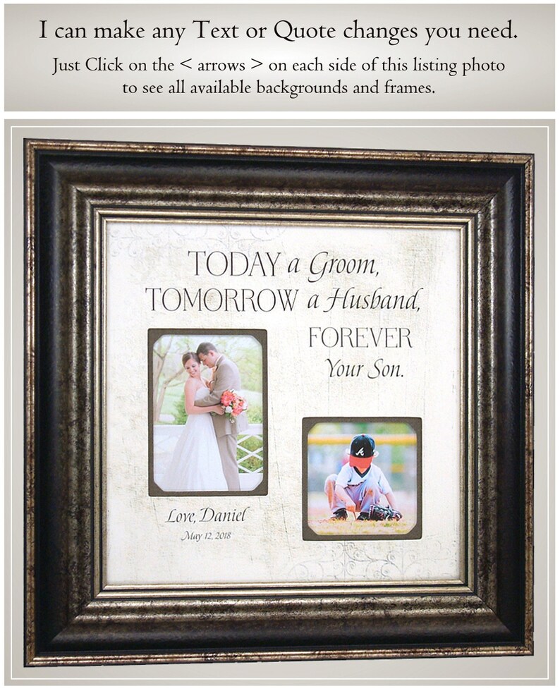 Thank You Gift for Mom Mother of the Bride Gift From Daughter Parents of Bride Wedding Gift for Father of the Bride Today a Bride