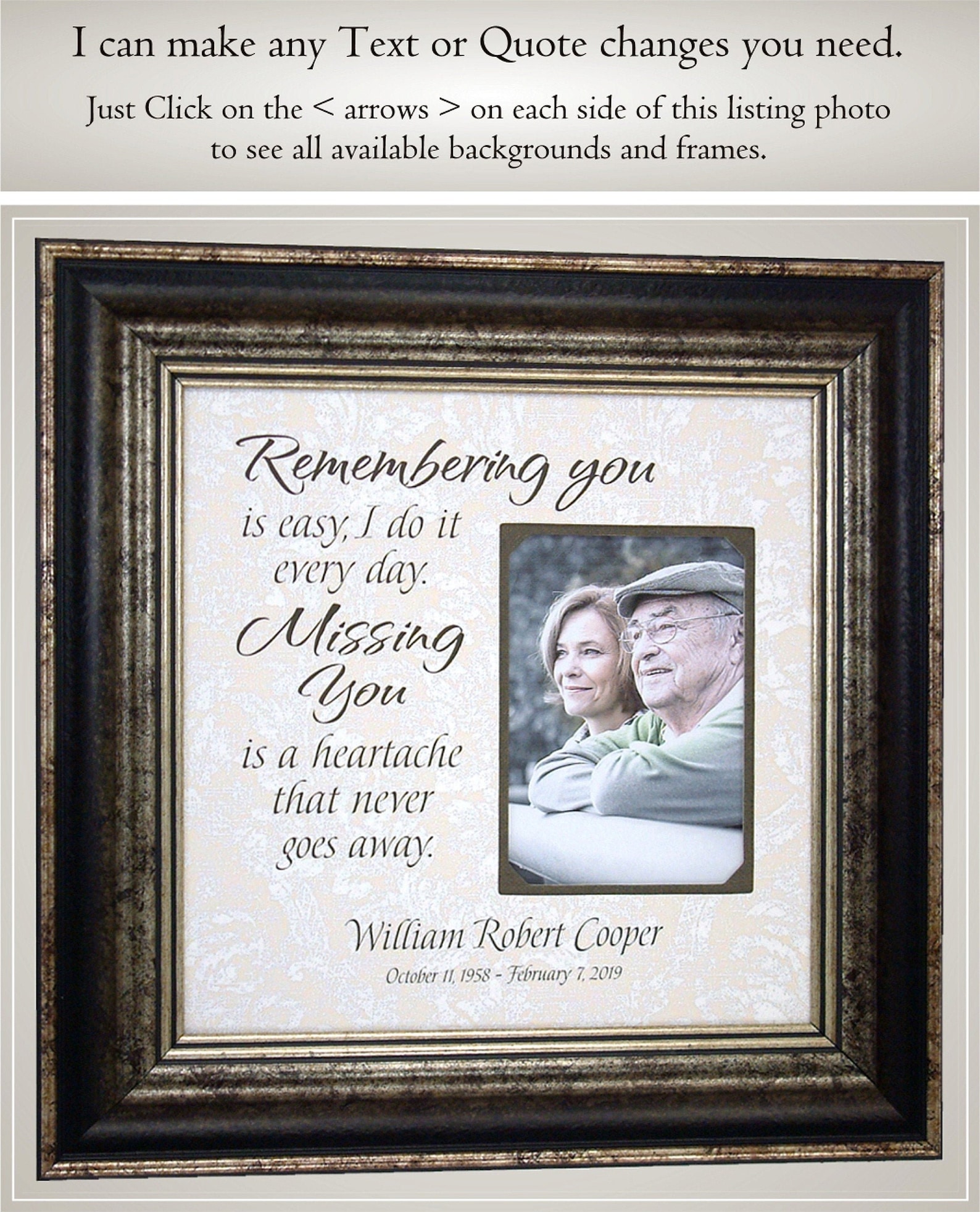 In Loving Memory Mother Father Memorial Gift for Loss of Mom Etsy