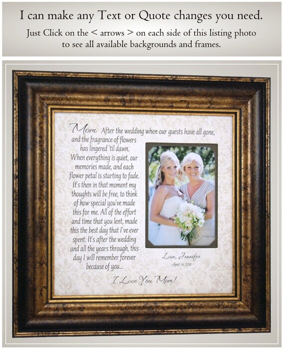 mother daughter wedding frame