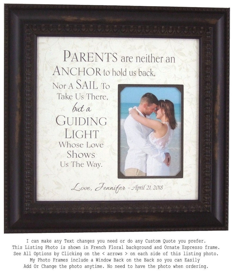 wedding day gifts for parents