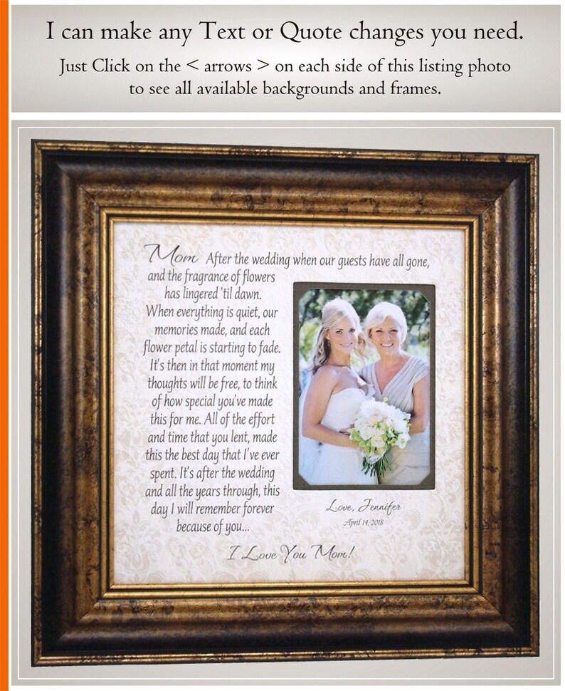 mother of the bride picture frame