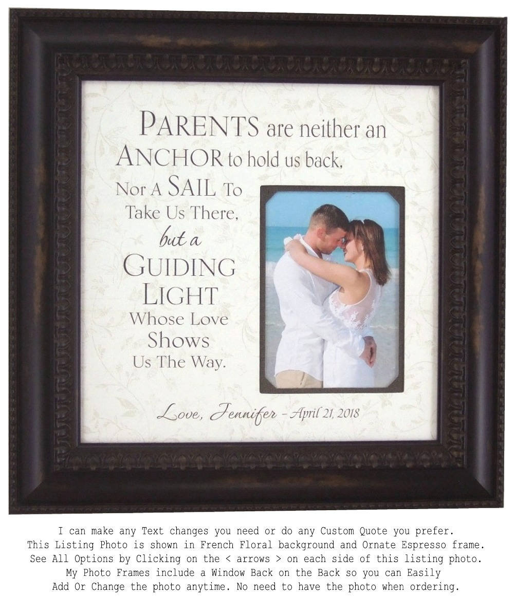 Wedding Gift To Parents of the Bride Groom Parents Wedding Etsy