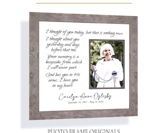 Personalized Memorial Frame: Custom Quote, 12x12 Photo Mat