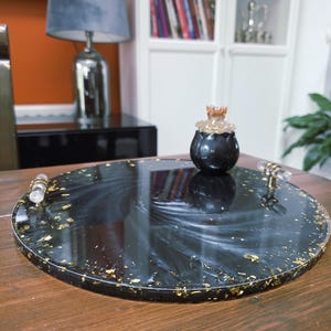 Luxury Resin Vanity Tray | Jewelry, Candle & Makeup Organizer
