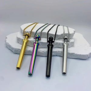 Collier paille et cuillère en acier inoxydable, bijou ustensile fonctionnel, accessoire moderne et respectueux de l'environnement