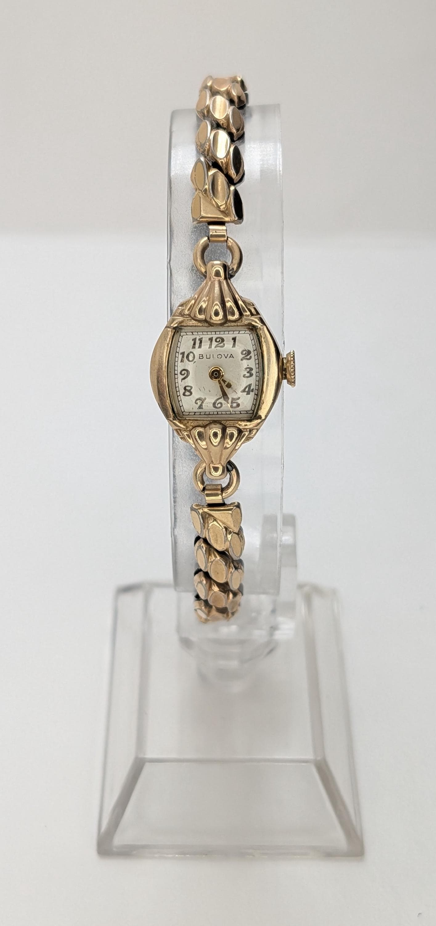 レディース 【希少】CARAVELLE 12K GF 金張り レデイース腕時計 手巻