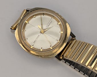 Vantage Electric Watch Hamilton 130E Mvmt For Parts Repair