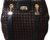 BOTTEGA VENETA Lambskin Intrecciato Woven Handbag