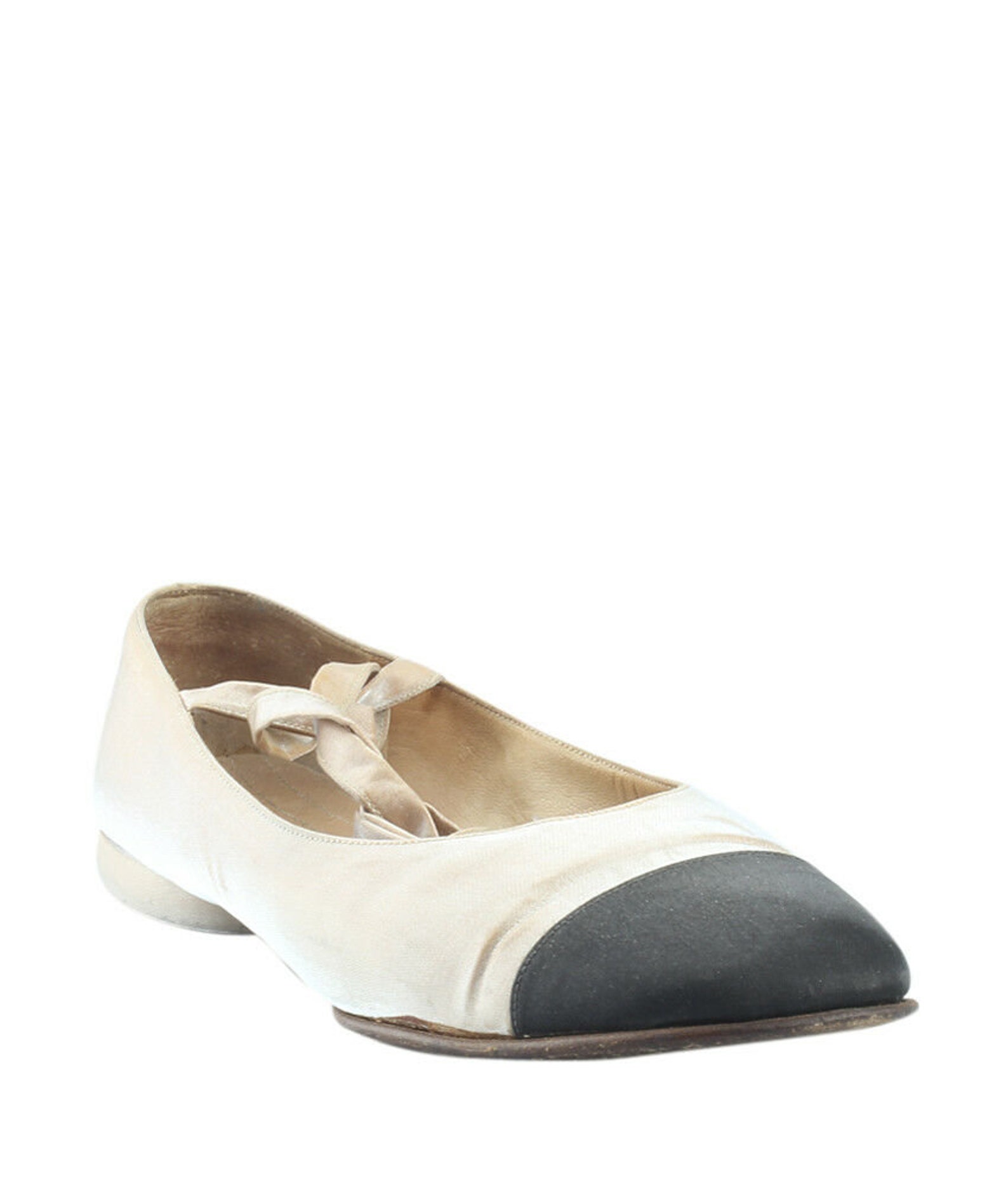 chanel ballet flats cap toe with ankle straps chanel ballet flats cap toe with ankle straps