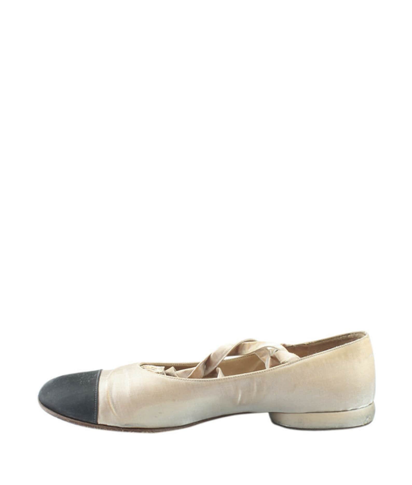 chanel ballet flats cap toe with ankle straps chanel ballet flats cap toe with ankle straps