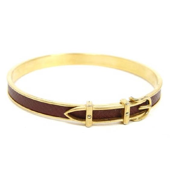 Hermès Bracelet Bangle 18kt Gold Plated 