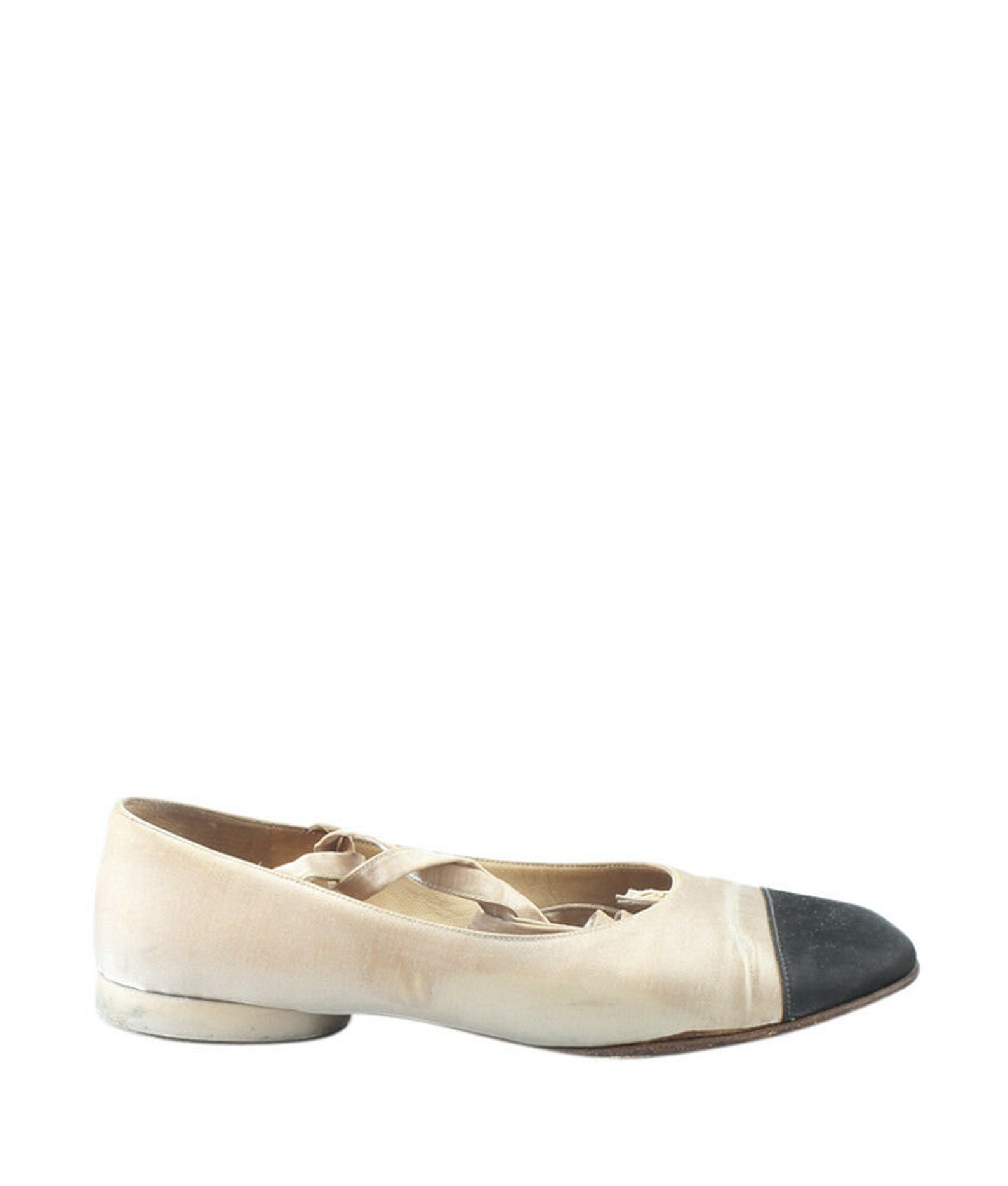 chanel ballet flats cap toe with ankle straps chanel ballet flats cap toe with ankle straps