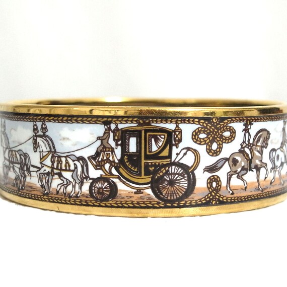 hermes enamel cuff