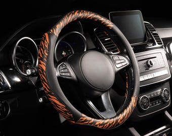 PU Leather Steering Wheel Cover: Non-Slip, All-Season Comfort - 14.5-15 Inch
