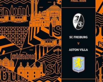 UEFA Europa League 2026 Final Official Programme - Aston Villa v Freiburg - Free Postage UK