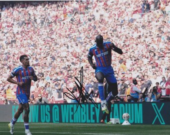 Football - Jean-Philippe Mateta - Hand Signed A4 Photograph - Crystal Palace - COA