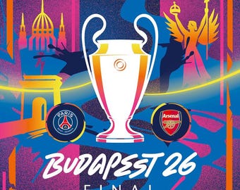 UEFA Champions League 2026 Final Official Programme - Arsenal v Paris Saint Germain - Free Postage UK