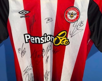 Brentford Football Club - Maglia da casa - Taglia YXL (Ragazzi/Giovani XL) - COA