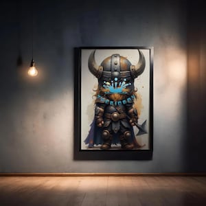 Odin Norse Mythology Wall Art | Viking God Digital Print | Nordic Fantasy Home Decor | Digital Download
