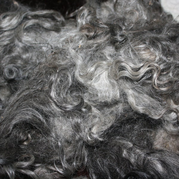 Raw Mohair/ Shades of Grey