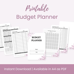 Druckbarer Haushaltsplaner: Monatliche Ausgaben & Abonnement-Tracker (A4 PDF)